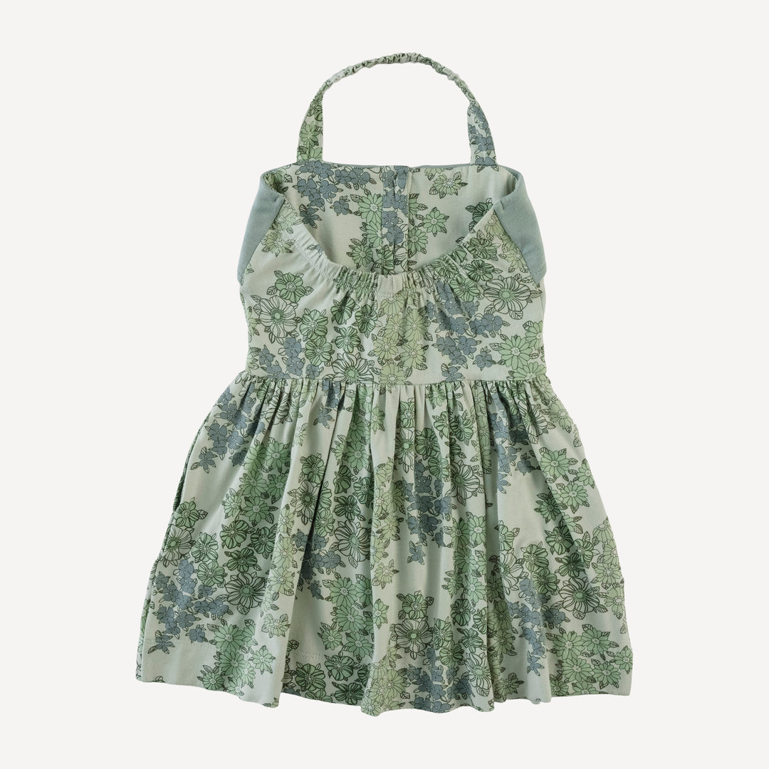 halter dress | jade wildflower | bamboo