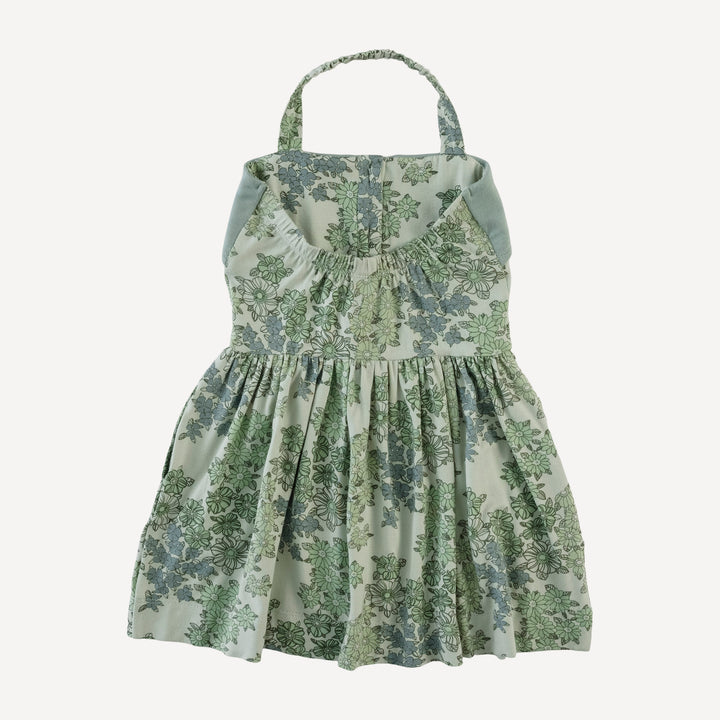 halter dress | jade wildflower | bamboo