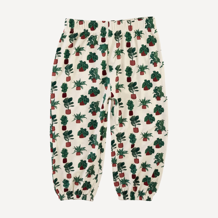 short sleeve jogger set | houseplants | bamboo