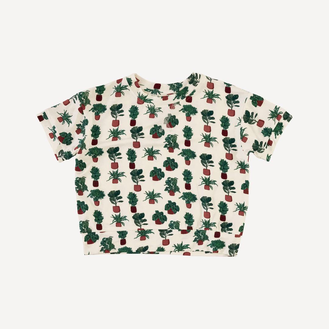 short sleeve jogger set | houseplants | bamboo