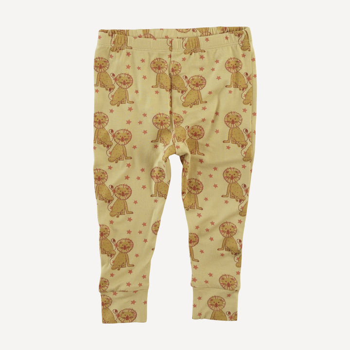 long sleeve crew neck pj set | vintage lion | bamboo
