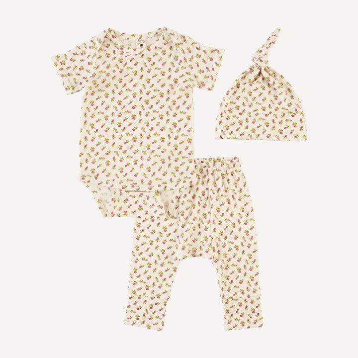 layette set | rosebud | bamboo
