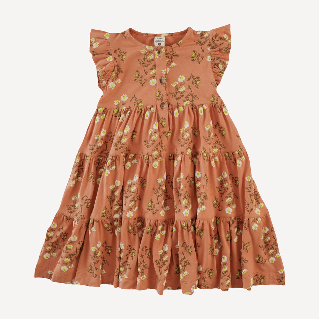 sleeveless ruffle prairie dress | wild chamomile | bamboo