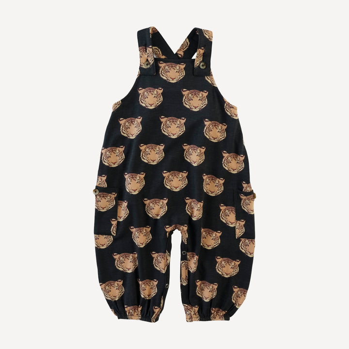 gathered bubble pocket overall | OG tigers | bamboo