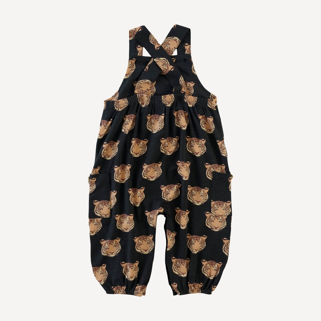 gathered bubble pocket overall | OG tigers | bamboo