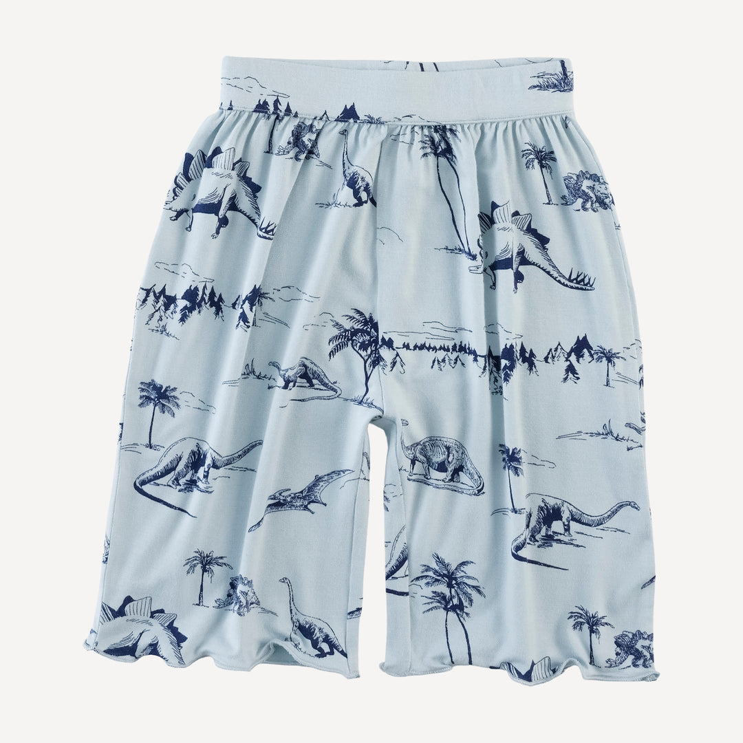 long sleeve jade set | blue dino landscape | bamboo