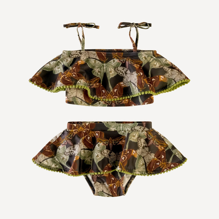 ruffle pom pom bikini swim set | moth wallpaper | swim