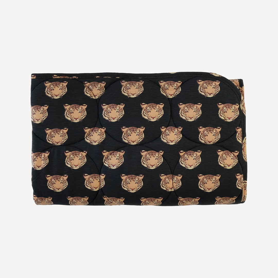 classic circle quilt | OG tigers | bamboo