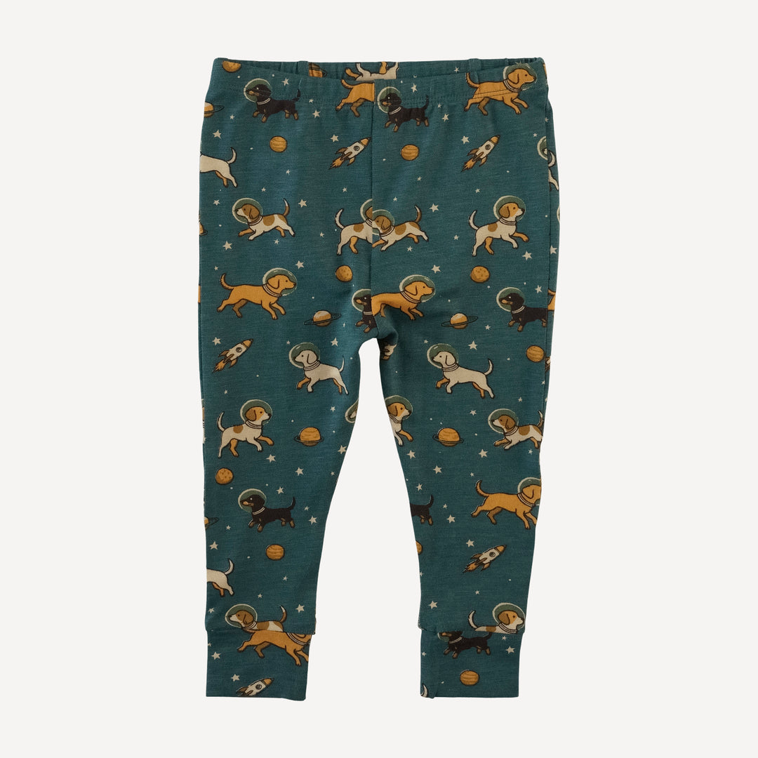 long sleeve crew neck pj set | space pups | bamboo