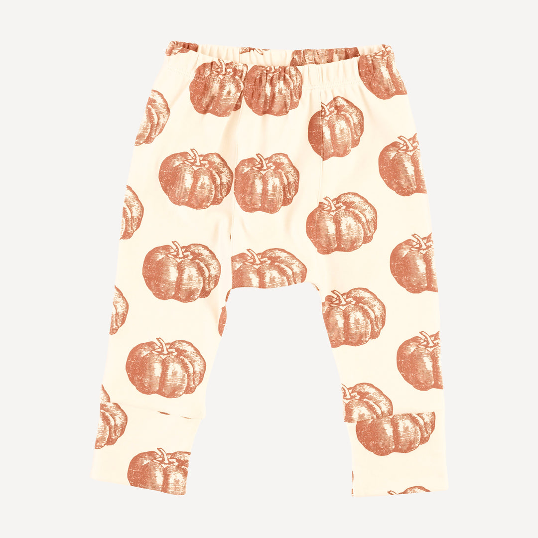 classic panda pant | harvest pumpkin | organic cotton interlock