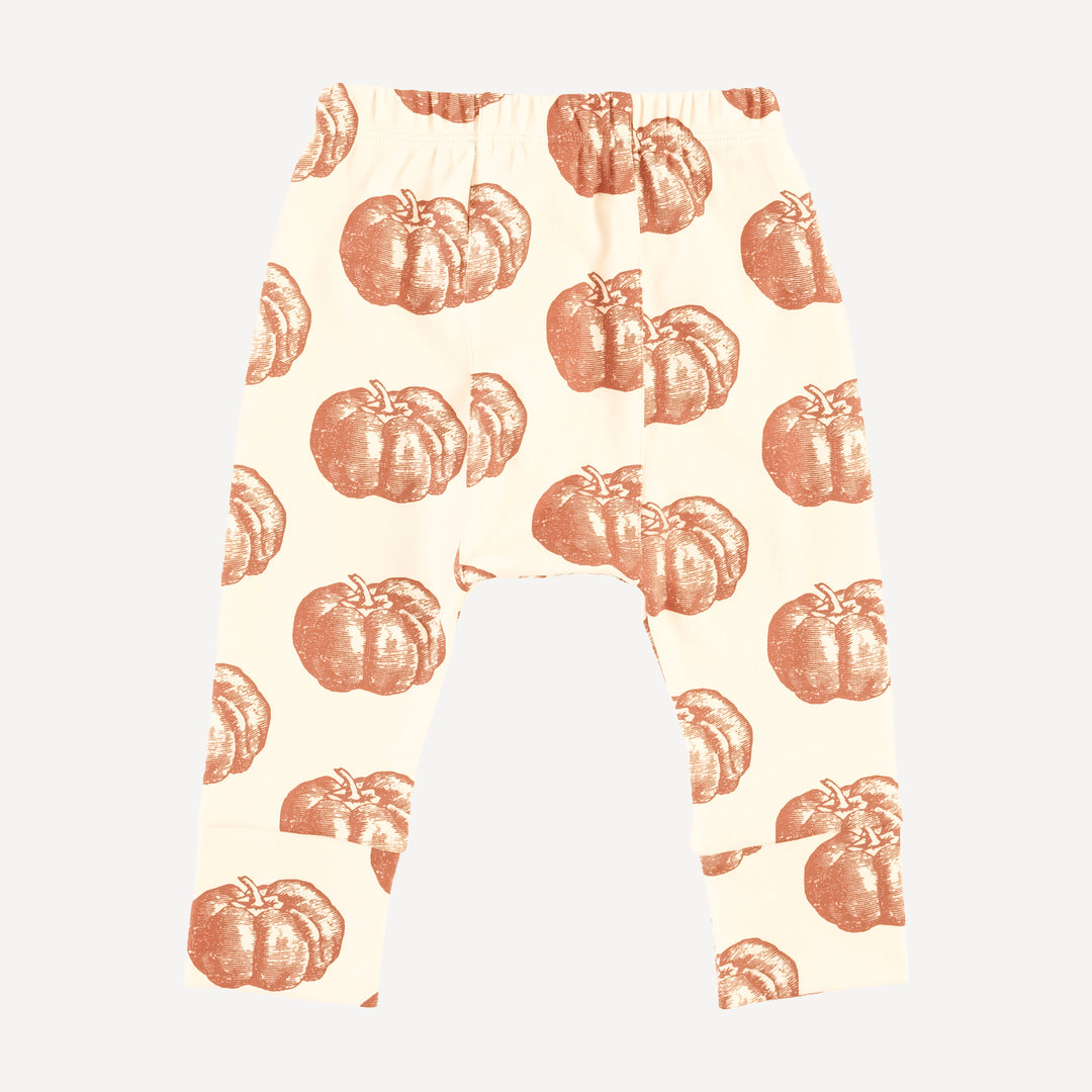 classic panda pant | harvest pumpkin | organic cotton interlock