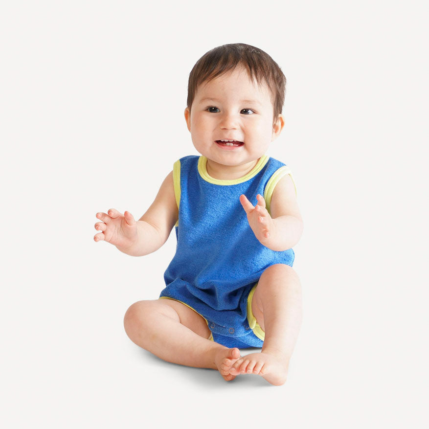 ringer bubble | vivid blue | organic cotton terry