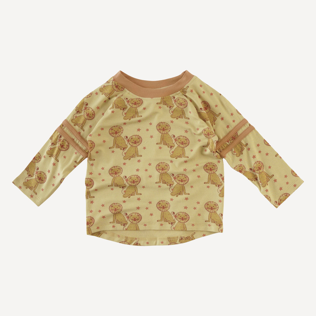 long sleeve football set | vintage lion | bamboo