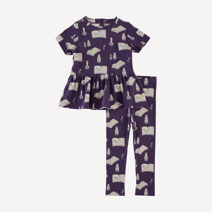 short sleeve kate set | potions + spells | organic cotton interlock
