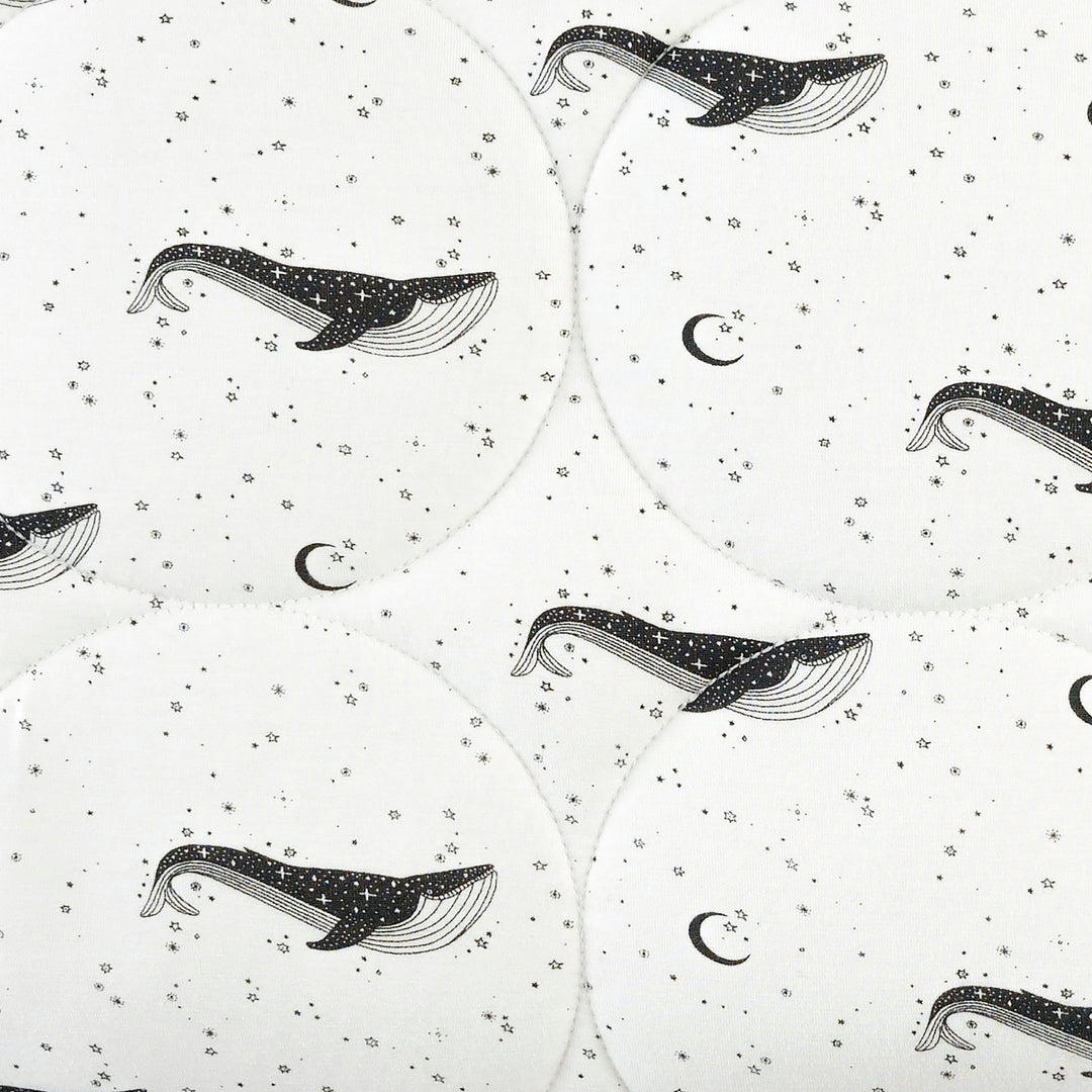 classic circle quilt | mystical whales | bamboo