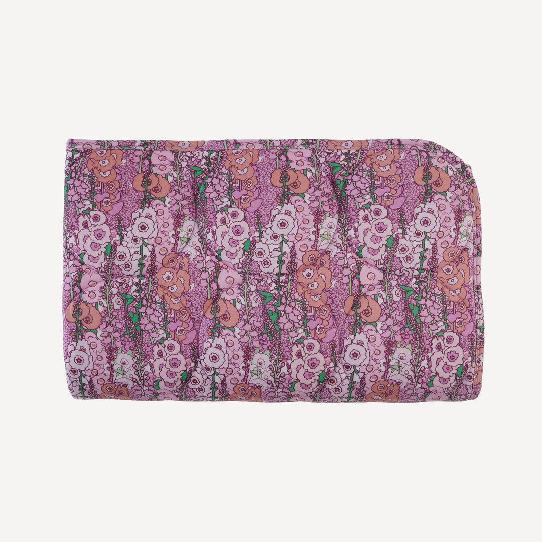 classic circle quilt | orchid hollyhock | bamboo