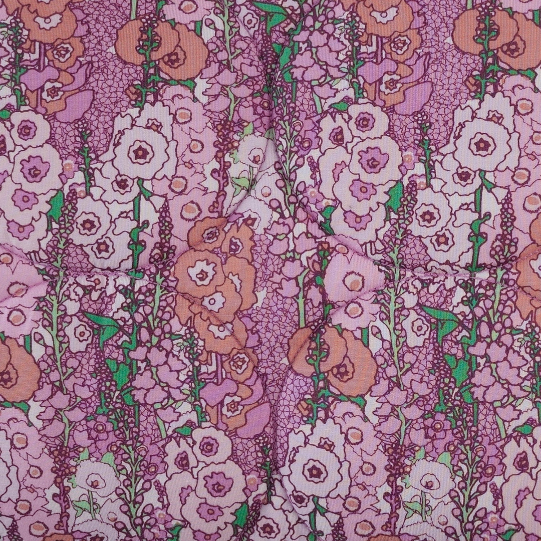 classic circle quilt | orchid hollyhock | bamboo