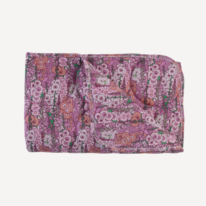 classic circle quilt | orchid hollyhock | bamboo