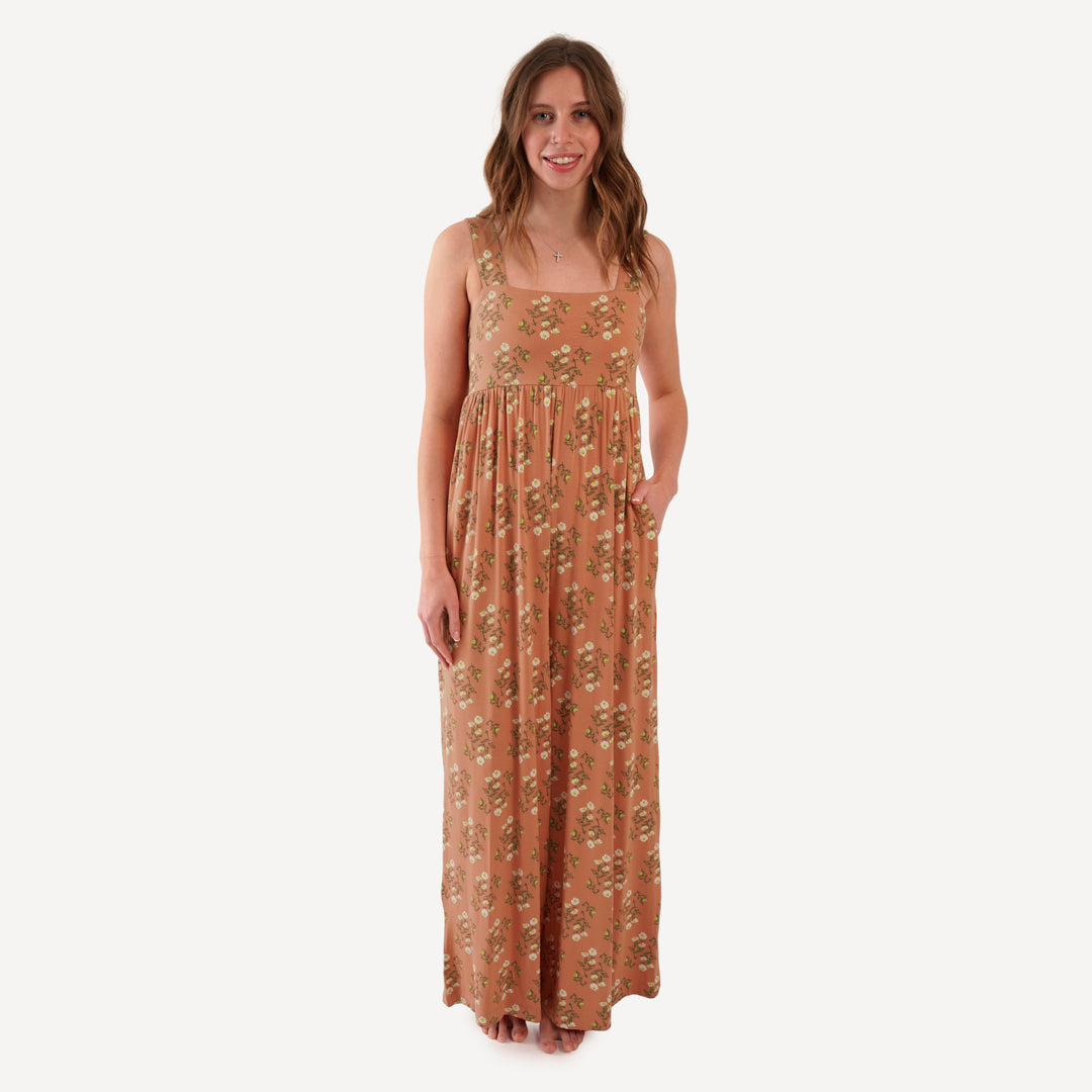 womens high waist jumpsuit | wild chamomile | bamboo