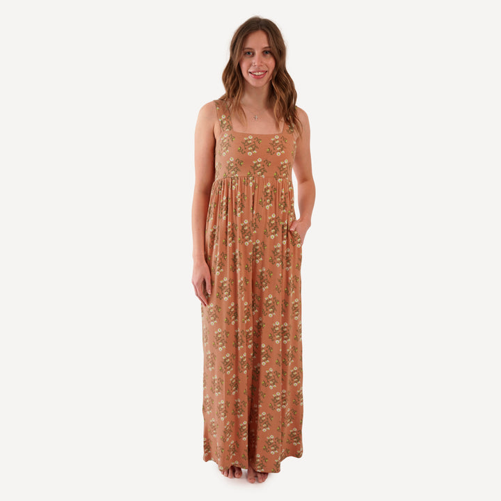womens high waist jumpsuit | wild chamomile | bamboo