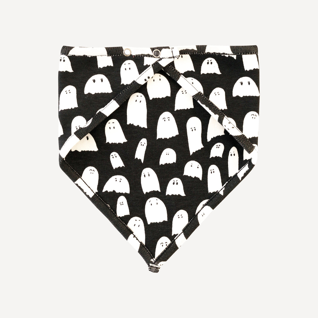 bandana bib | ghost | organic cotton interlock