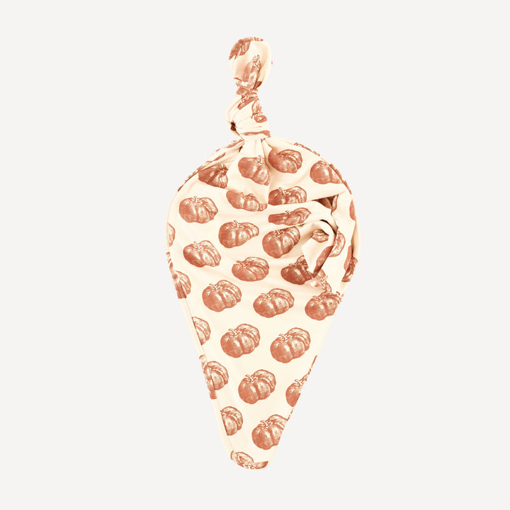single layer blanket | harvest pumpkin | organic cotton interlock