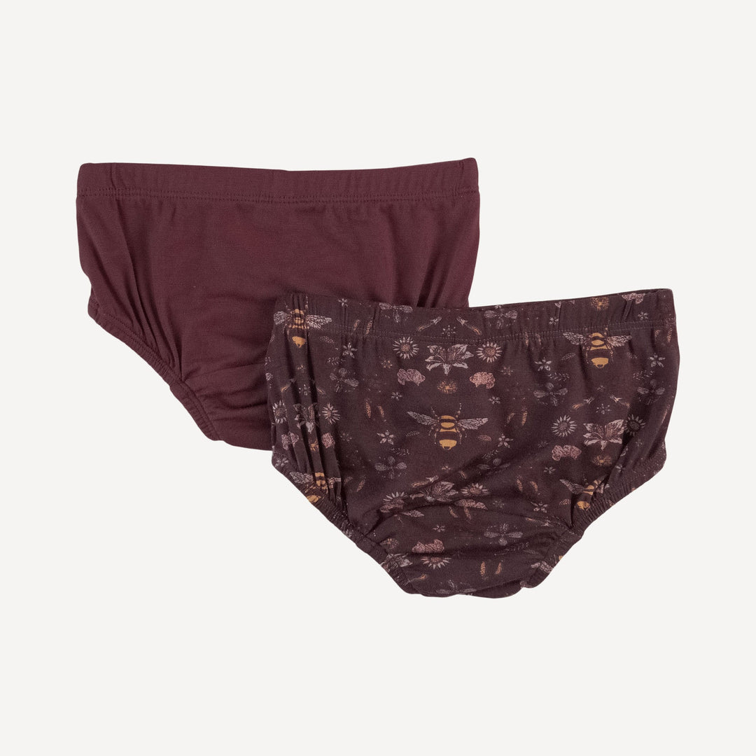 underwear set of 2 | mahogany bee | modal