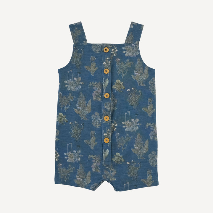 button overall shortie | blue litho | modal