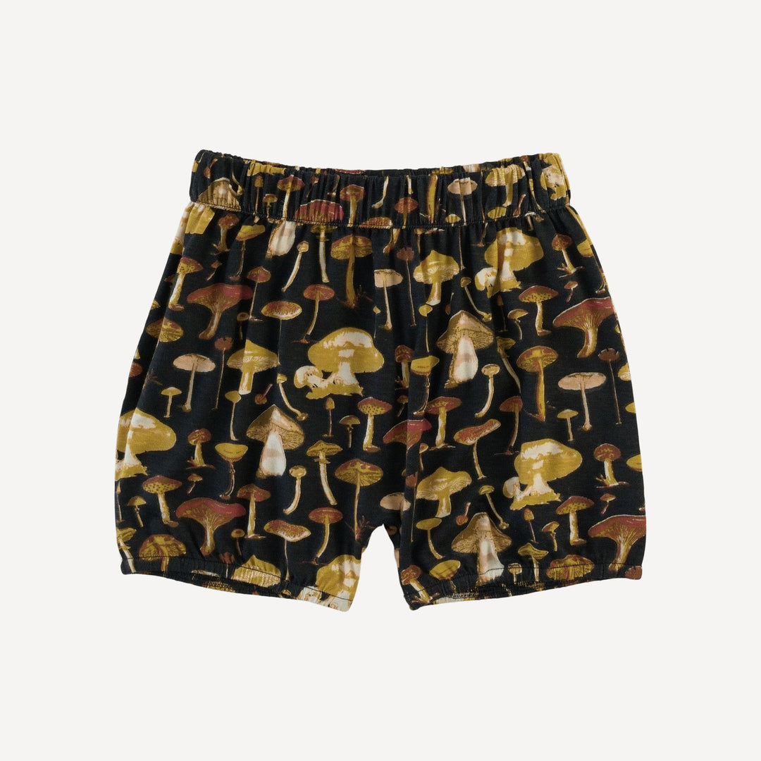 bloomer short | black litho mushroom | modal