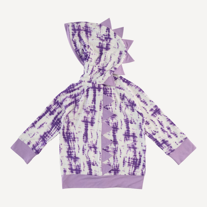 dino zip jacket | lavender shibori | modal