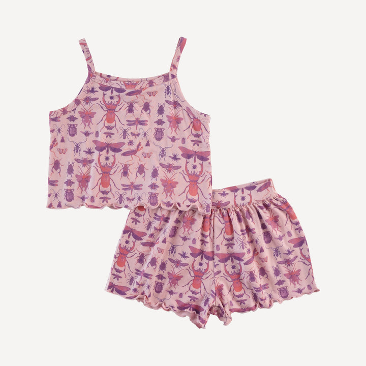 jade short set | pink insects | modal
