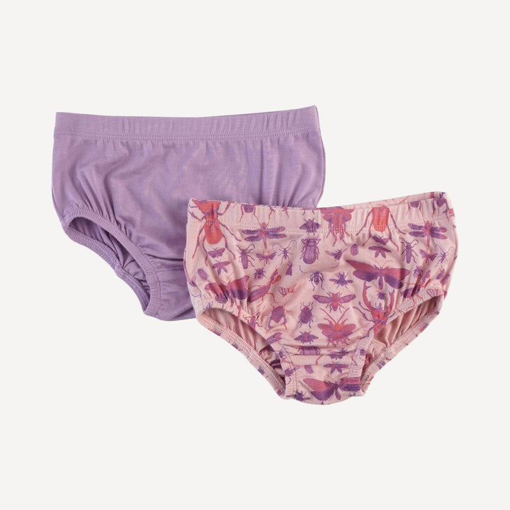 underwear set of 2 | pink insects | modal