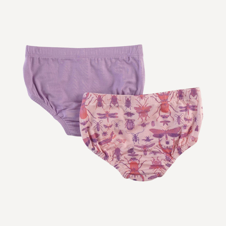 underwear set of 2 | pink insects | modal