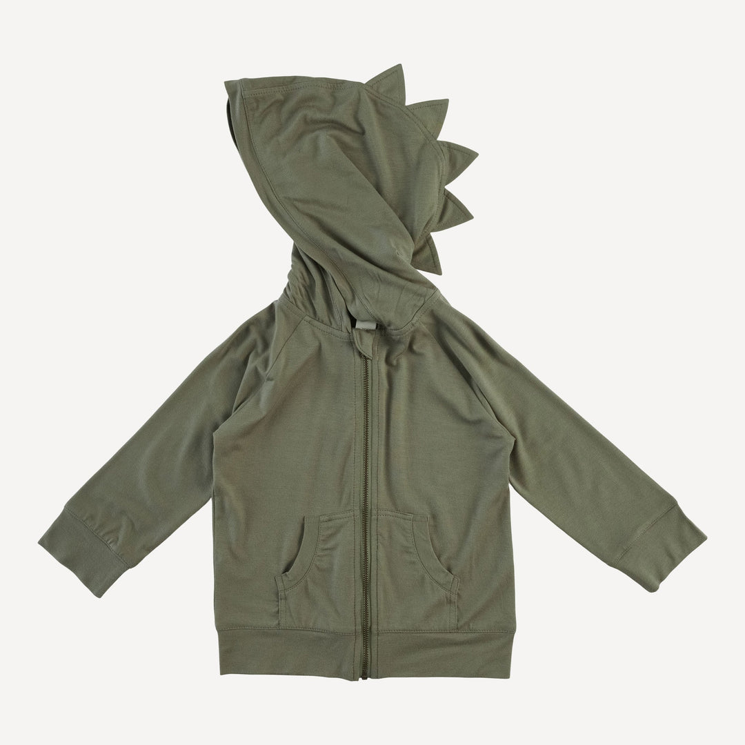 dino zip jacket | vetiver | modal