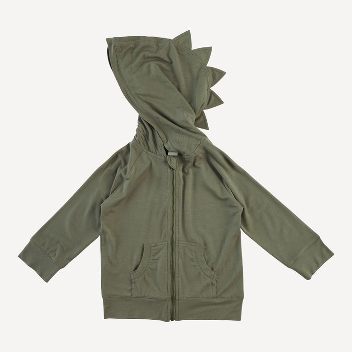 dino zip jacket | vetiver | modal