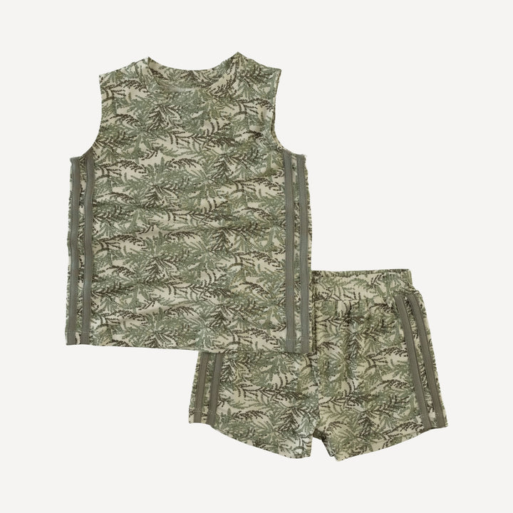 sleeveless andrew set | woods fern | modal