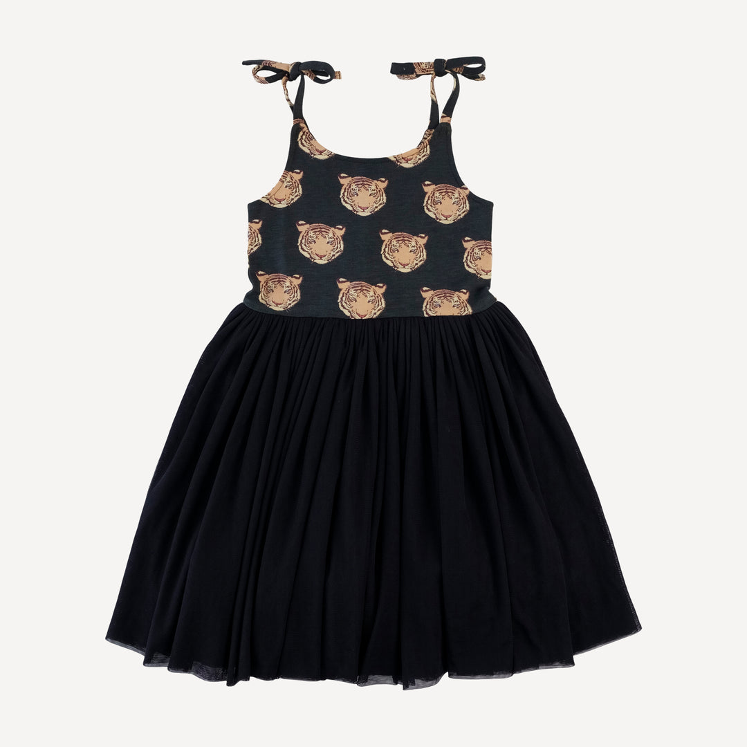 spaghetti tie ballerina tulle dress | OG tigers | bamboo