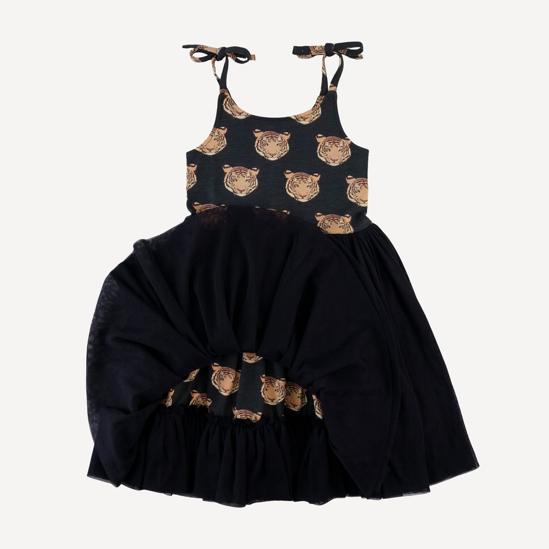 spaghetti tie ballerina tulle dress | OG tigers | bamboo