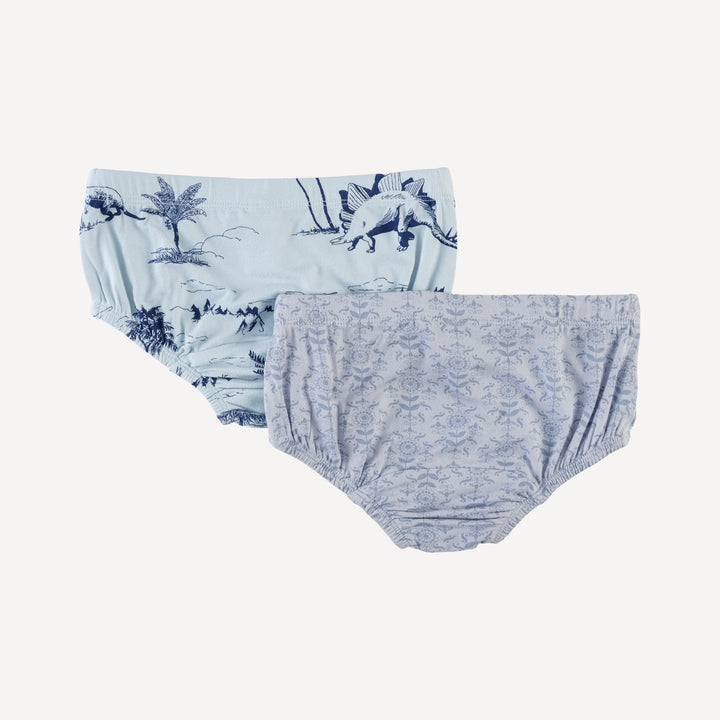 underwear set of 2 | cornflower folk wallpaper | bamboo