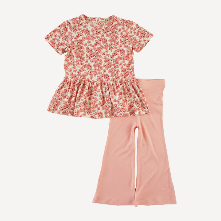 kate flare leg set | cherry blossom scatter | bamboo