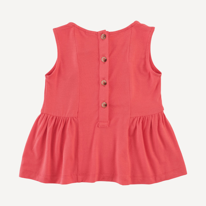 sleeveless ballerina top | tropical pink | bamboo