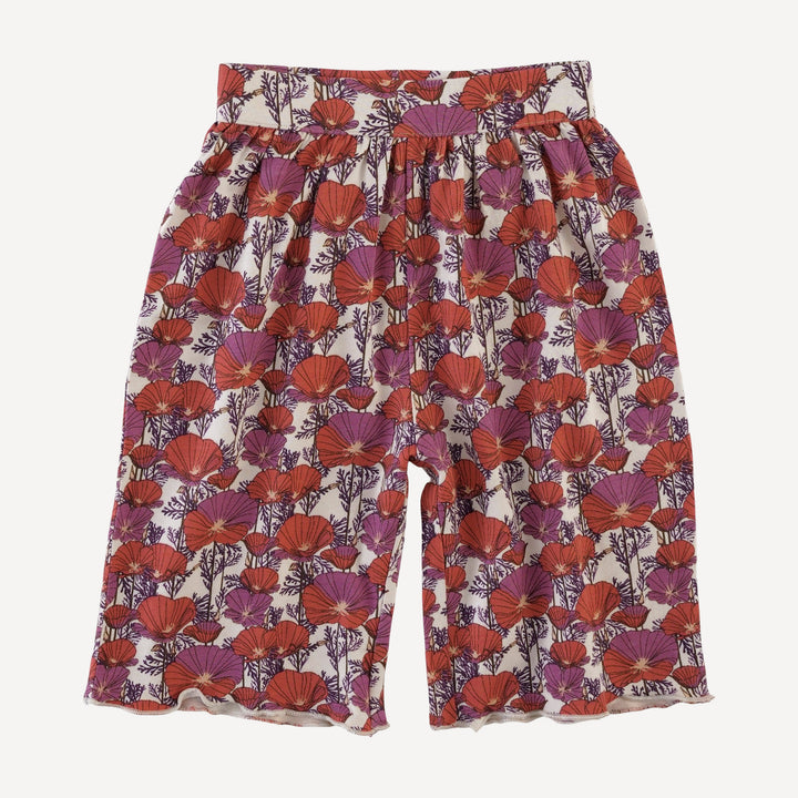 short sleeve jade set | poppies | bamboo