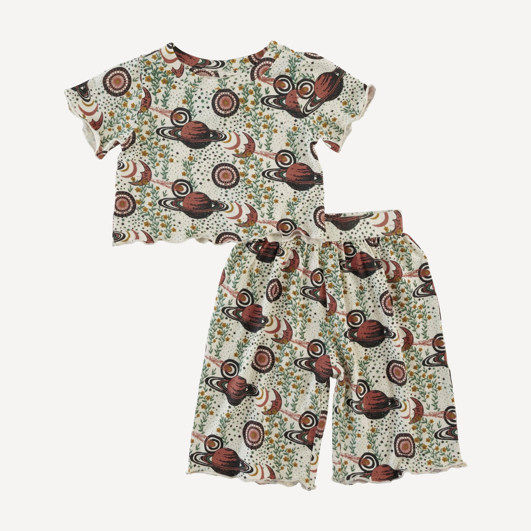 short sleeve jade set | mystical planets | bamboo