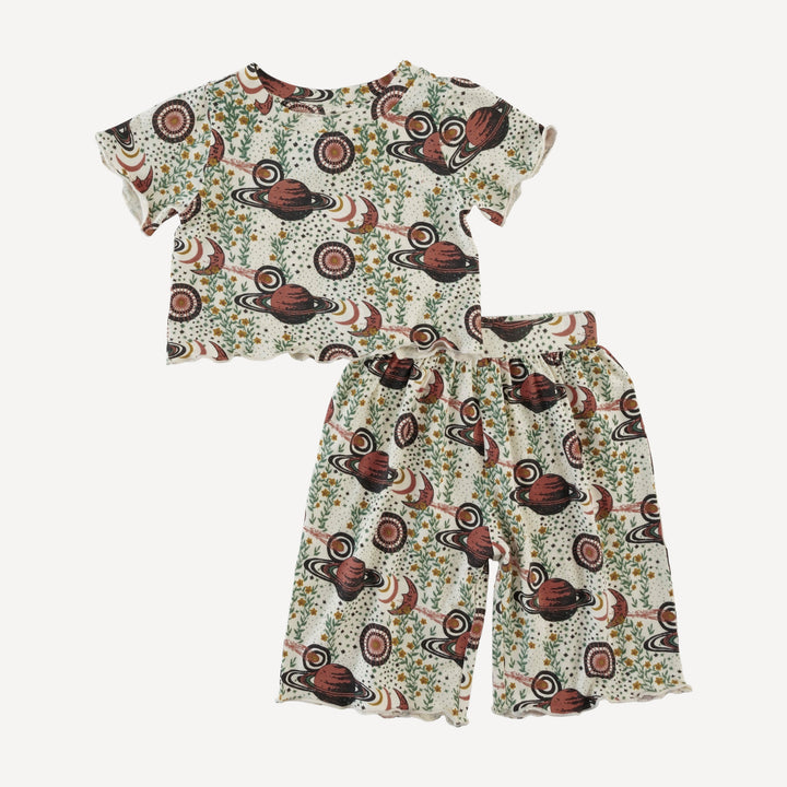 short sleeve jade set | mystical planets | bamboo