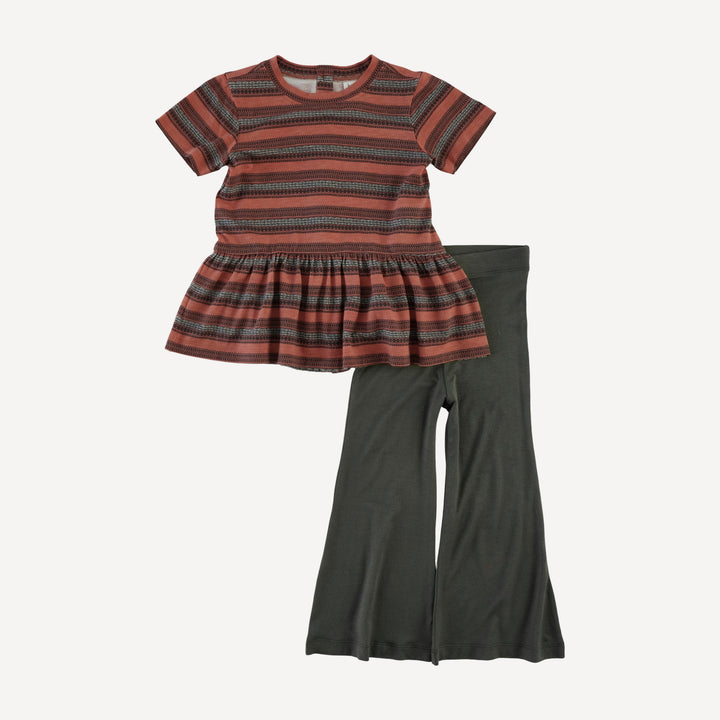 kate flare leg set | kampala stripe | bamboo