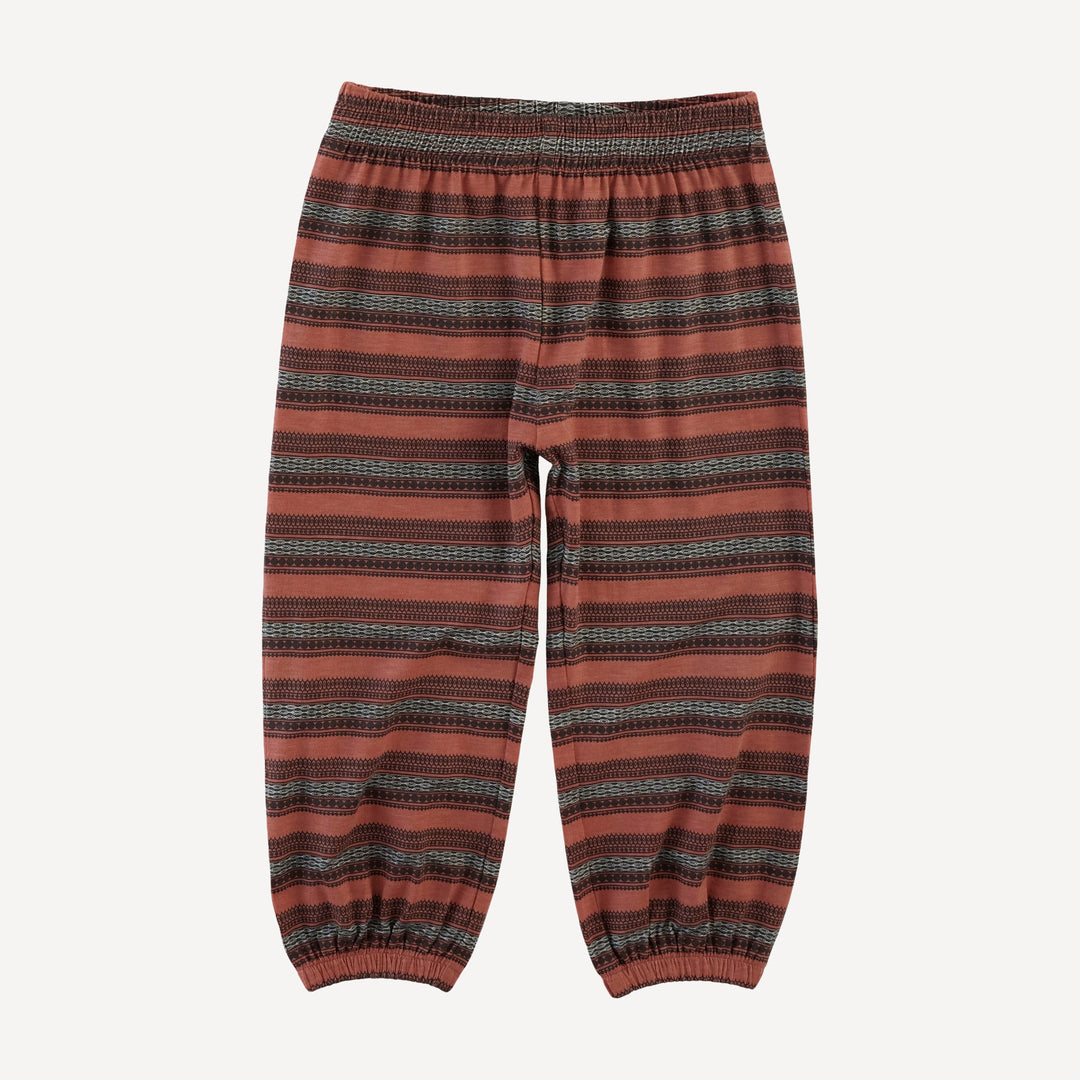 short sleeve relaxed jogger set | kampala stripe | bamboo