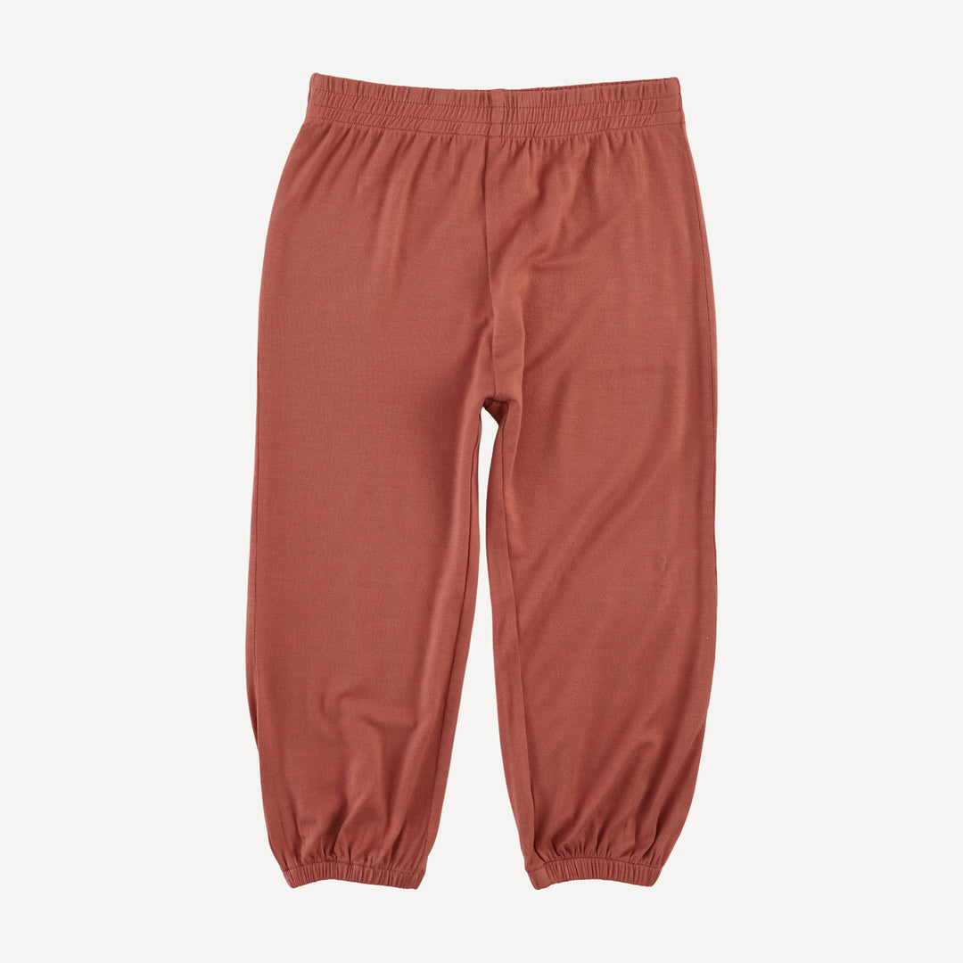 short sleeve relaxed jogger set | aragon | bamboo