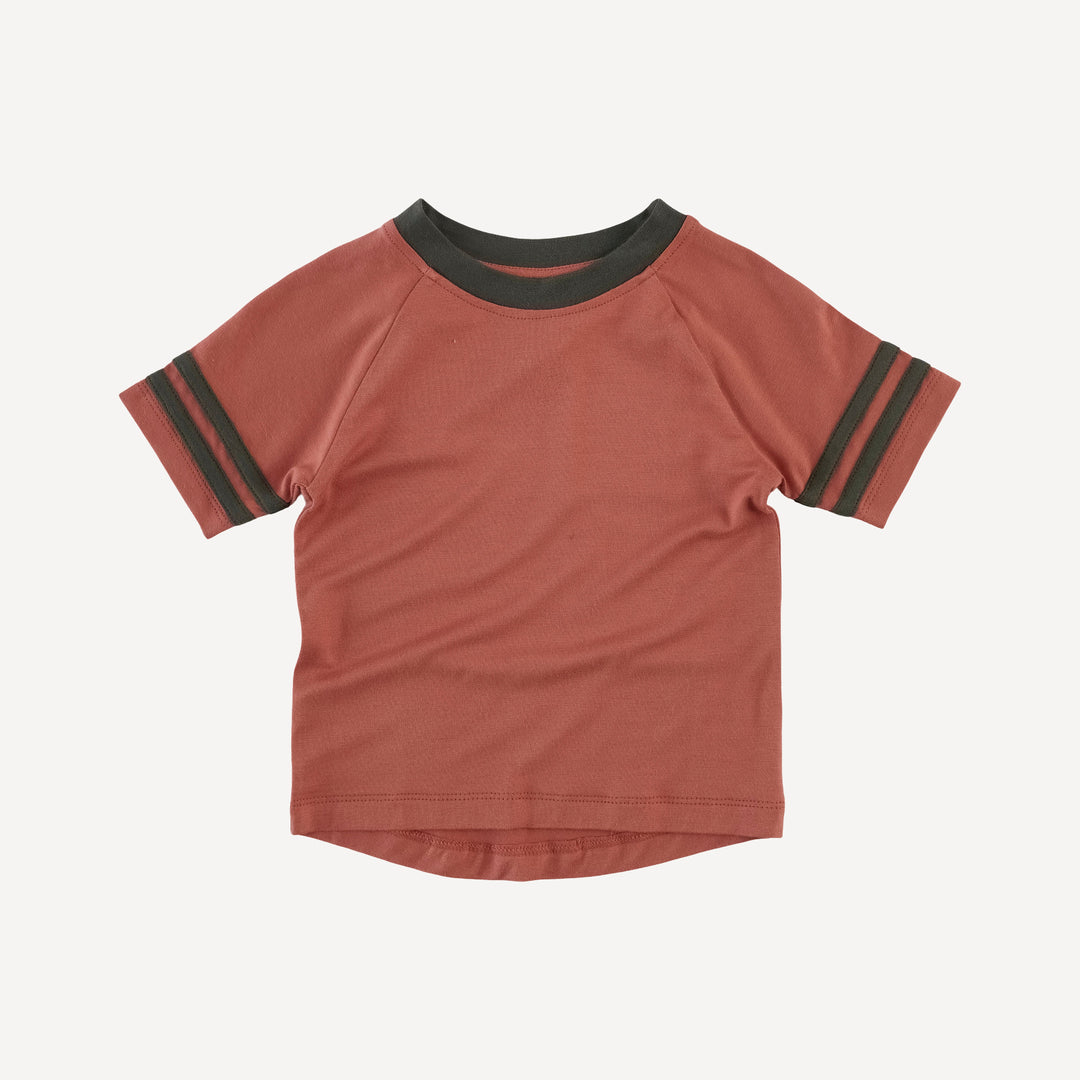 short sleeve football tee | aragon | bamboo