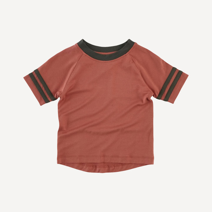 short sleeve football tee | aragon | bamboo