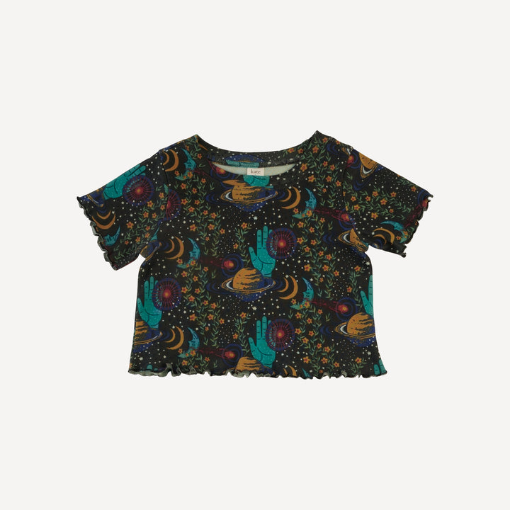 short sleeve jade set | mystical planets | organic cotton interlock